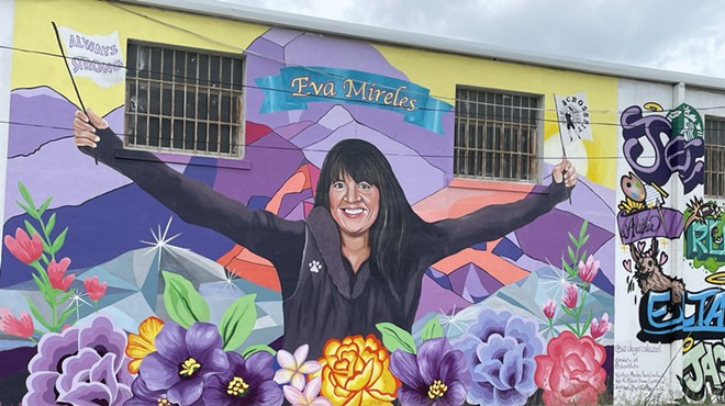 Slain Uvalde teacher Eva Mireles mural.