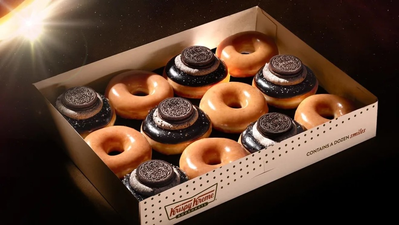 Get this dozen with the solar eclipse special from Krispy Kreme.