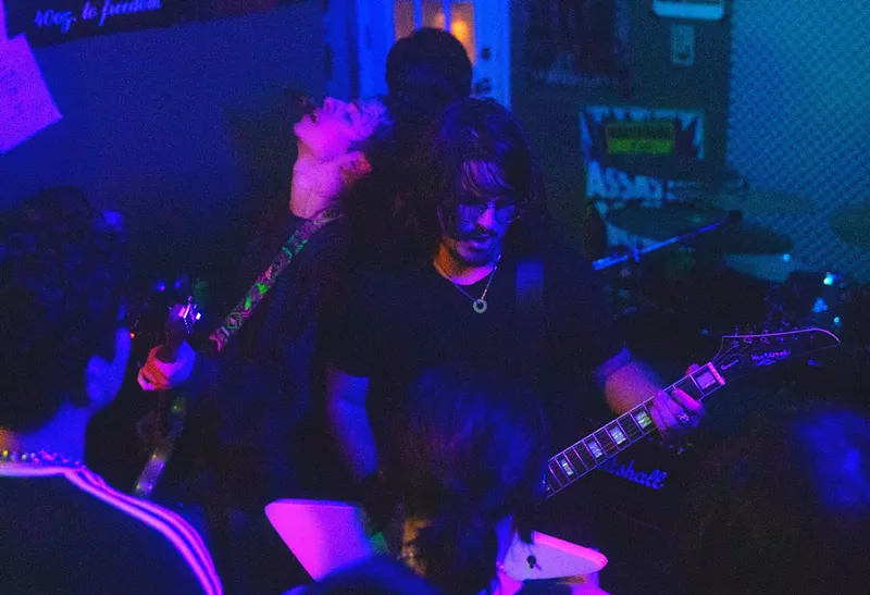 Image: Ian Coxon (left) and Oliver Roan of Spun, Denton's cool new band.