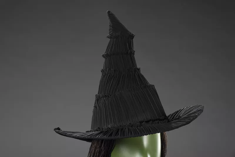 Image: A costume at the Wicked Threads exhibition at Arlington's Museum of Art.