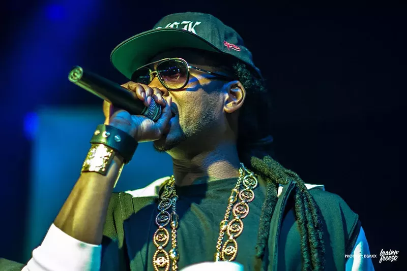 Image: Rapper 2 Chainz (pictured here performing in Anaheim, California) will be headlining Frisco's Tacos and Tequila Festival.
