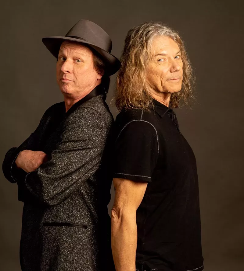 Image: Adrian Belew (left) and Jerry Harrison are touring in celebration of the Talking Heads album Remain in Light.
