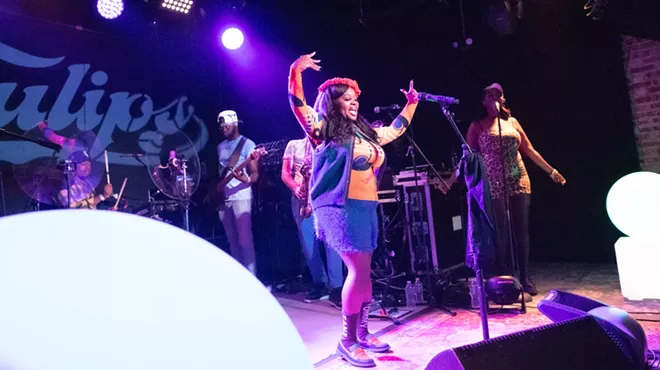 A group performing on stage