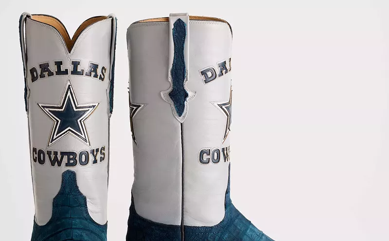 Image: Texas Legends Unite for the New Lucchese x Dallas Cowboys Boot Collection