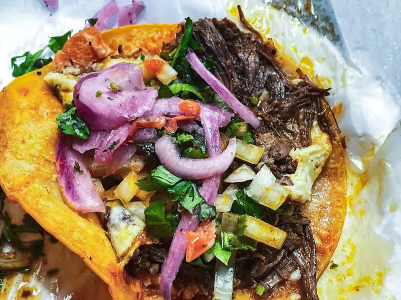Image: taco from la salsa verde