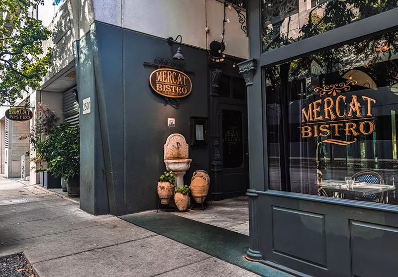 Image: Just look at the exterior of this place: It's like Belle lives here. Mercat Bistro is one of the many great French spots in Dallas.