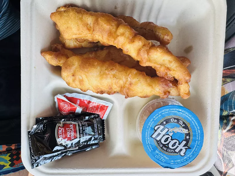 Image: The signature hand-battered Alaskan cod.