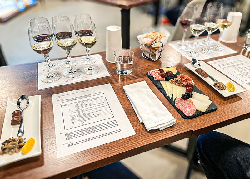 A wine class with heavy pours? Sign us up.