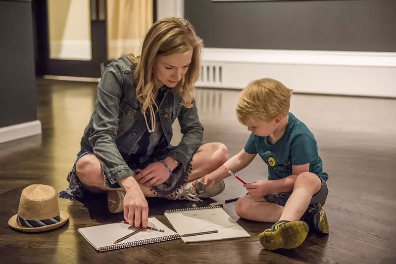 Image: Kids can dive into drawing at the Meadows Museum