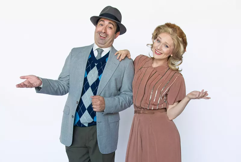 Image: Brian Hathaway and Alison Whitehurst star in WaterTower Theatre's time-traveling musical tribute to the golden age of Hollywood movies, Goin' Hollywood.