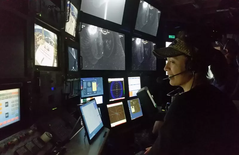 Image: Kakani Katija in the control room.