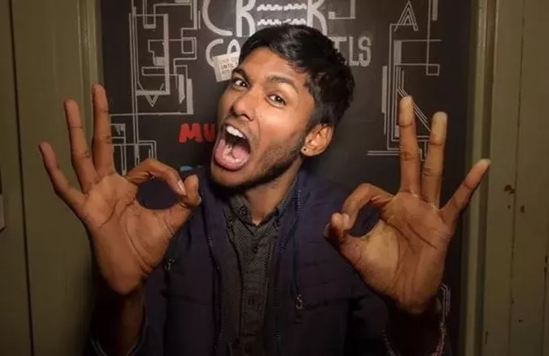Image: America's Got Talent's Usama Siddiquee performs for one night only at the Addison Improv on Thursday.