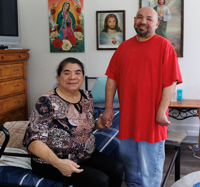 Image: Hernandez, 49, and Sanchez, 70, were born and raised in Oak Cliff and have lived in Dallas or surrounding suburbs all their lives. Their path to becoming roommates is one that’s familiar to people living on the economic margins.