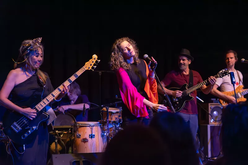 Image: Brad Houser's wife Kirilola joined the New Bohemians on bass.