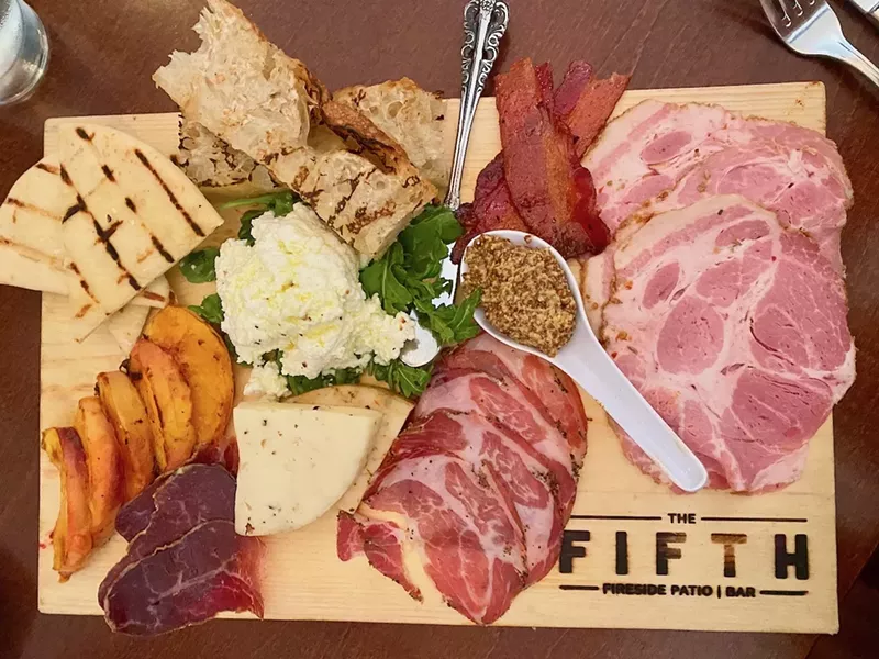 Image: Charcuterie and cheese board at The Fifth