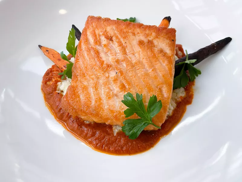 Image: Pan-seared Ora King Salmon.