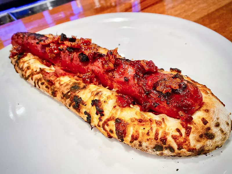 Image: The Honey Bastard dog is a (not really) secret menu item at Cane Rosso.