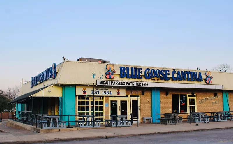 Image: The Iconic Blue Goose Cantina on Greenville To Close