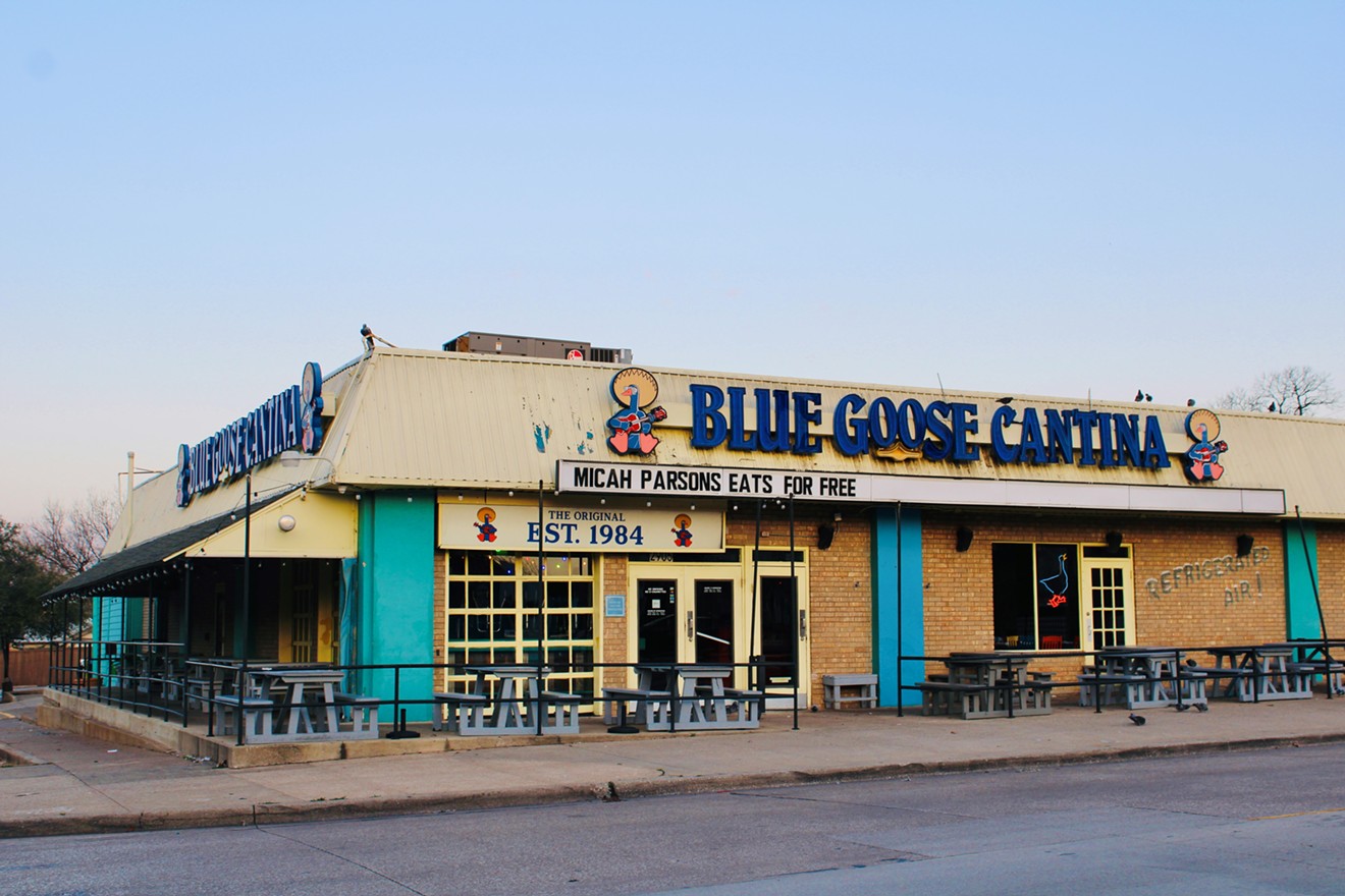 The Blue Goose Cantina will shutter its Greenville Avenue location in March.