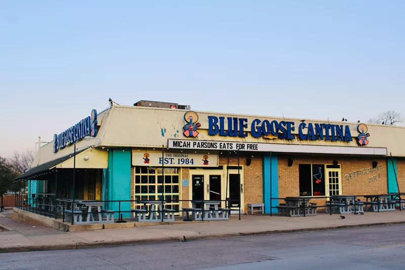 Image: The Blue Goose Cantina will shutter its Greenville Avenue location in March.