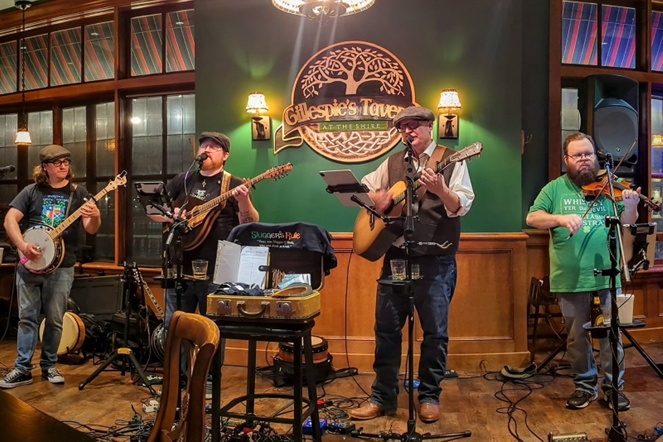 Slugger's Rule is taking it easy this St. Paddy's Day. They've booked only two shows.
