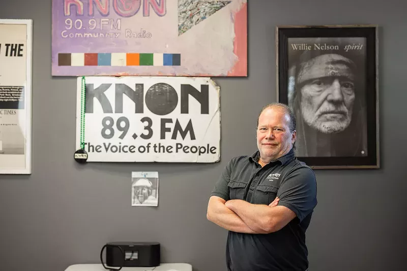 Image: KNON general manager Dave Chaos.