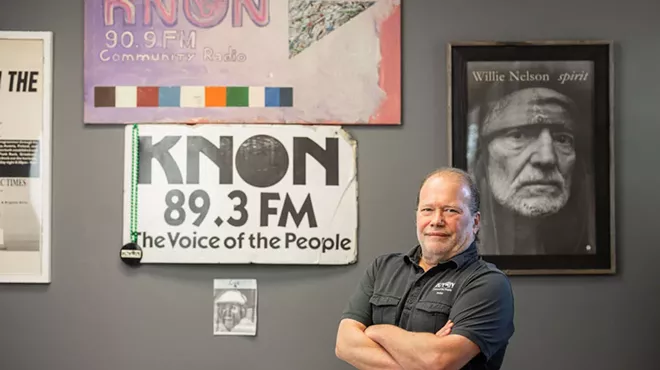 KNON general manager Dave Chaos.