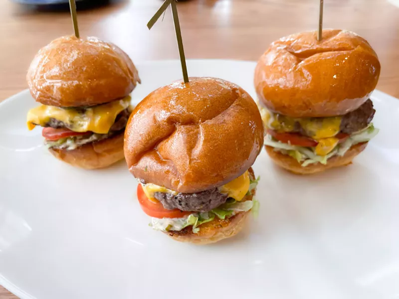 Image: Wagyu sliders at The Finch.
