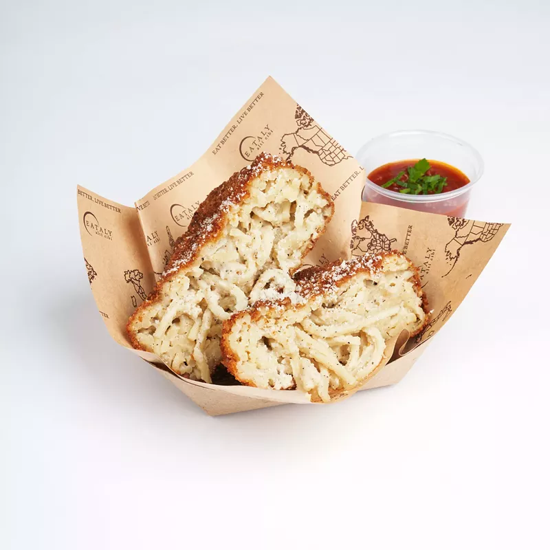 Image: Fried Cacio e Pepe from Eataly