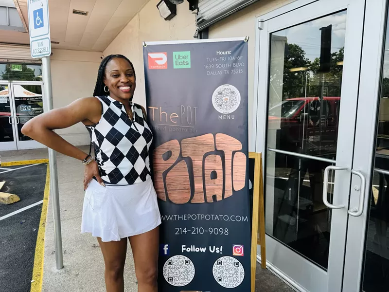 Image: The owner of The POT Baked Potato Bar, Sheena Marie Scott.