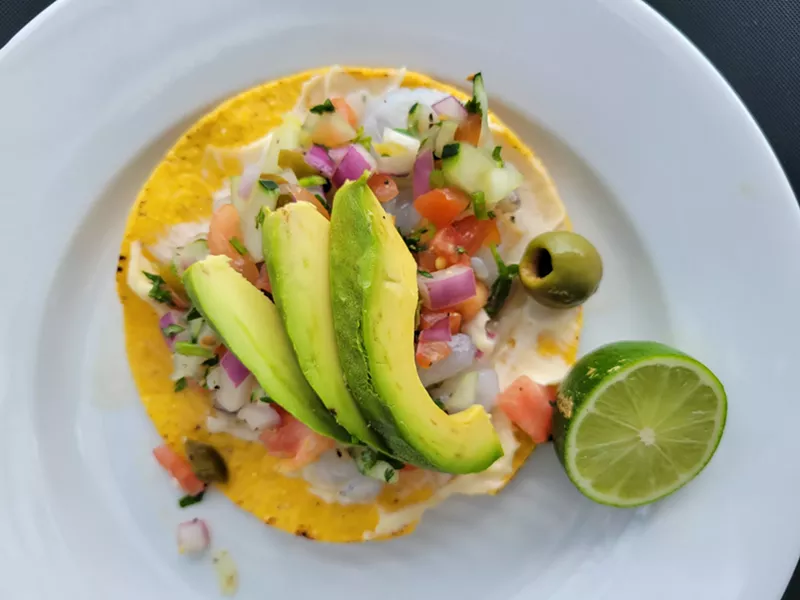 Image: Suddenly we can't stop thinking about all the dishes that use avocado, like this ceviche tostada.