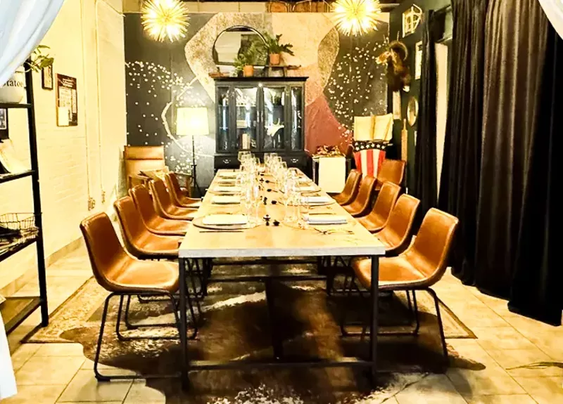 Image: Hamm's Meat Market supper club is designed to feel like you're a guest in their home.