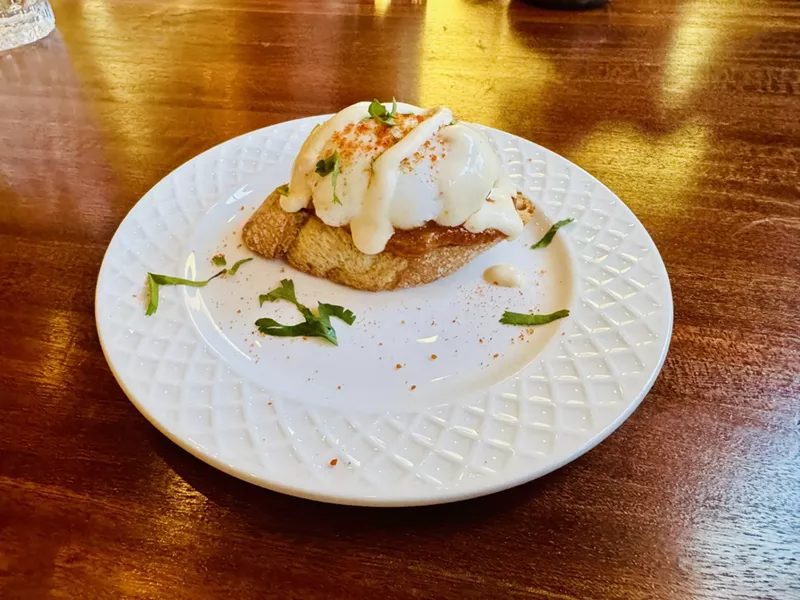 Image: Eggs tikka masala toast was one of the 16 dishes we tried.