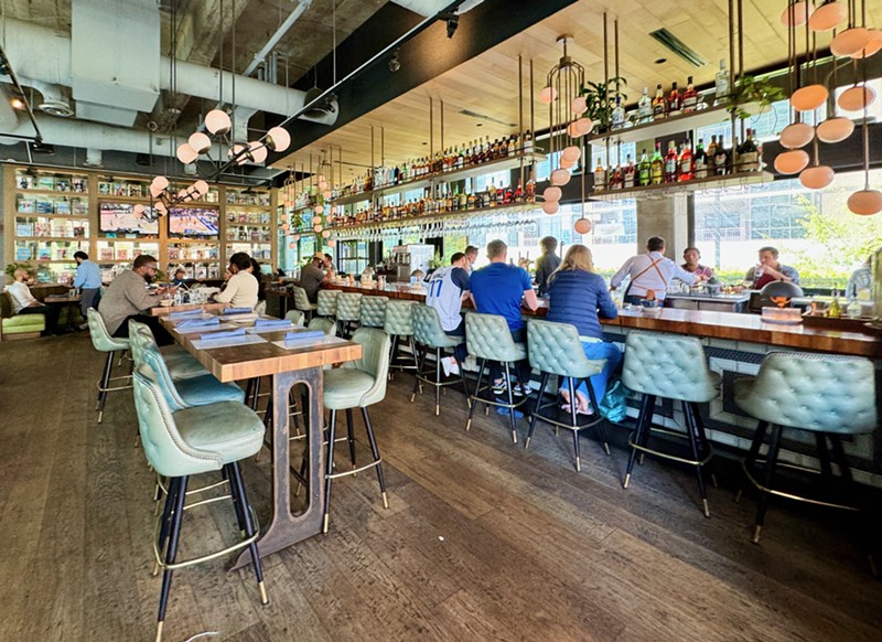 The upstairs space at The Henry is a breezy brunch spot with ample aesthetics.