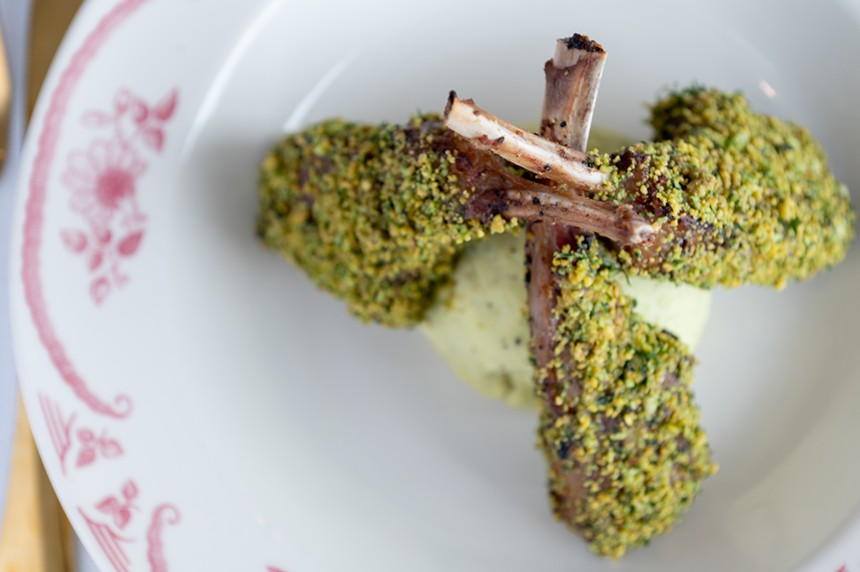 Herb and pistachio-crusted lamb chops - ALISON MCLEAN