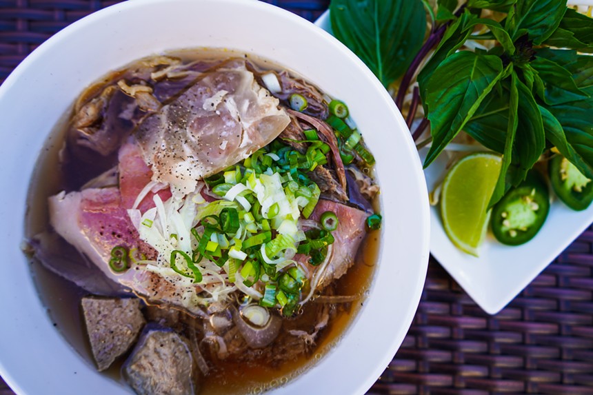 The recipe for the phở is based on memories of Momma Quan's childhood in Đà Lạt, Vietnam. - COURTESY OF PHILLIP DANG