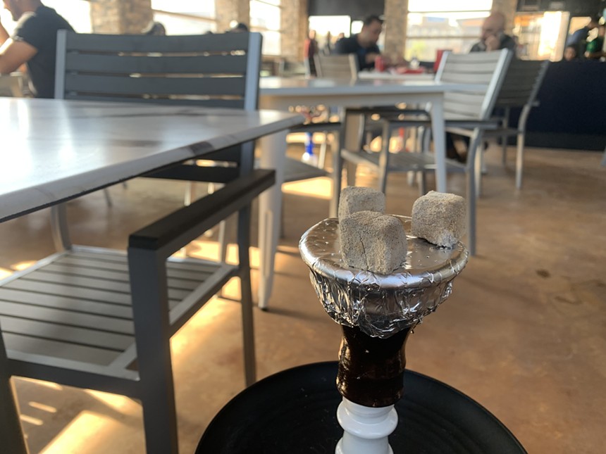 As with the original space, there's a dedicated room for hookah. - PATRICK STRICKLAND