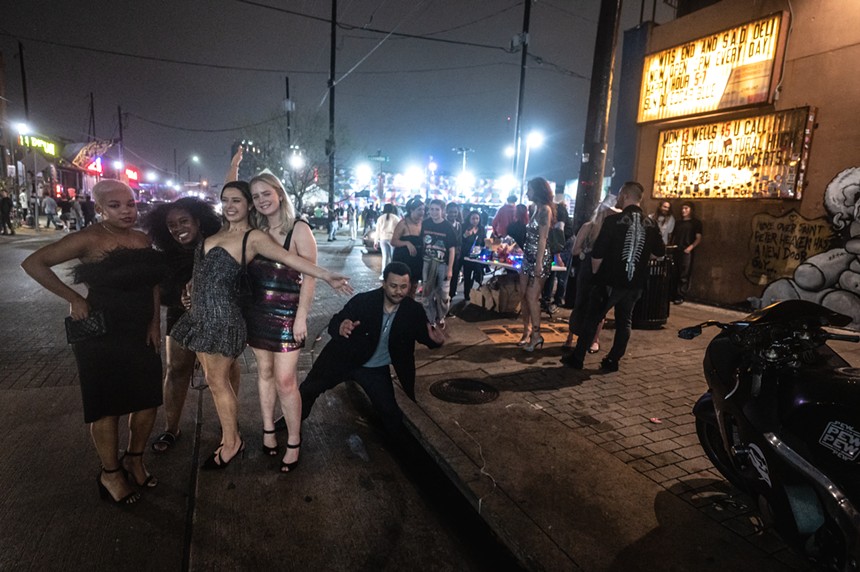 Deep Ellum said goodbye to 2021 by partying on the streets, and most of all, inside the Factory. - MIKE BROOKS