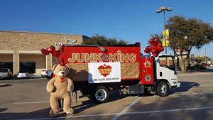 Junk King Dallas wants you to declutter your ex's stuff to help your heart aflutter. - JUNK KING DALLAS