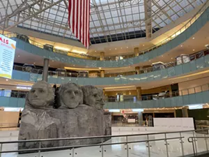 Skate around Mount Rushmore... in Dallas. - COURTESY OF GALLERIA DALLAS