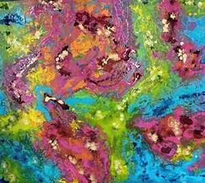 If this painting reminds you of any song by the band The Doors then you get the artist's Laurel Canyon inspiration. - MICHELLE NOAH
