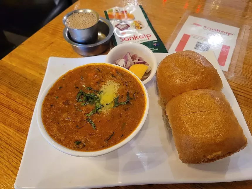 Pav bhaji at Sankalp in Plano - DIDI PATERNO