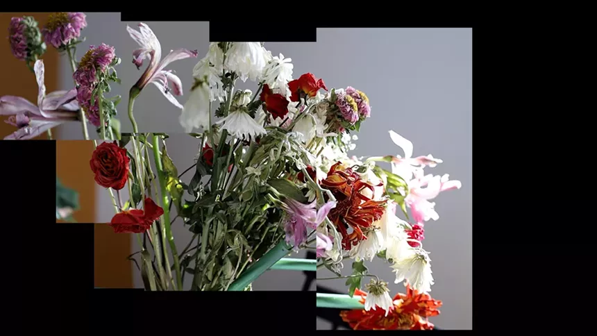 Amber Bishop, "A Portal Somewhere Good"(video still). Check out captivating video projections at Video Art Night in West End Square - IMAGE COURTESY OF THE ARTIST