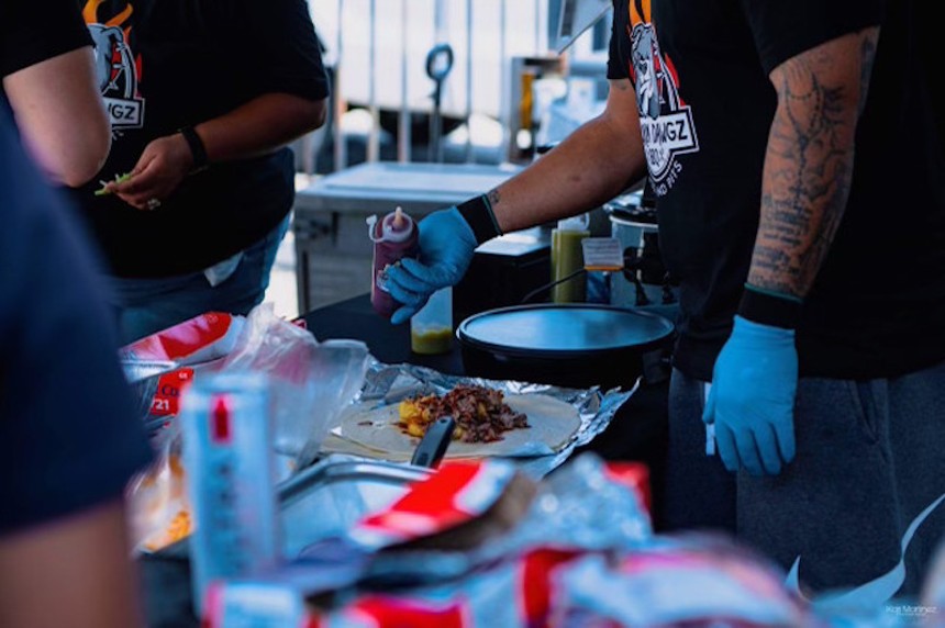 A taco vendor from last year's Carne Asada Fest. Organizers expect this year's festival to be more than twice as large. - KARINA SANCHEZ BY KARI MARTINEZ PHOTOGRAPHY
