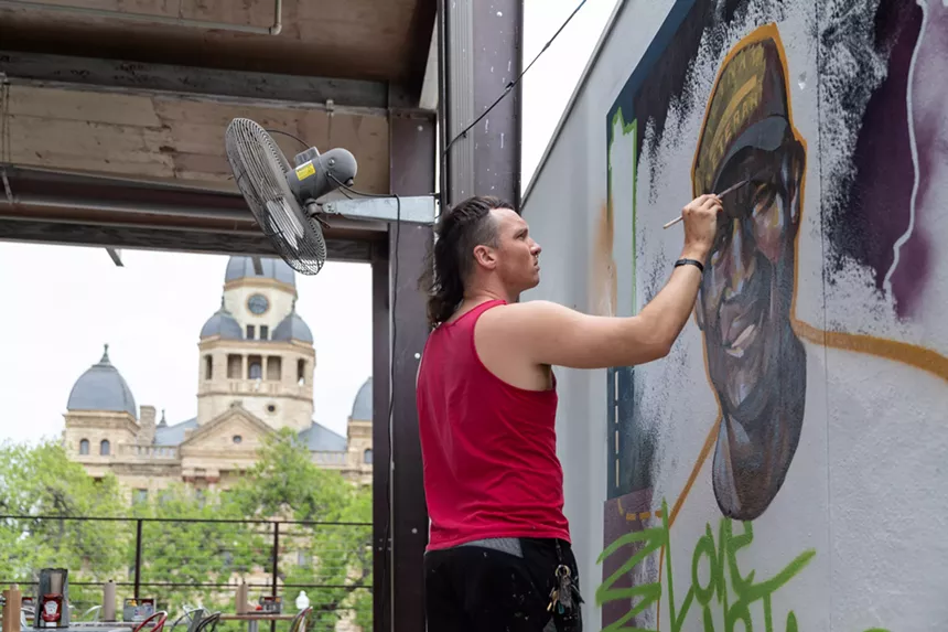 Dan Black made sure that the mural project would be revolving so the works changed every year. - NARCISO TOVAR