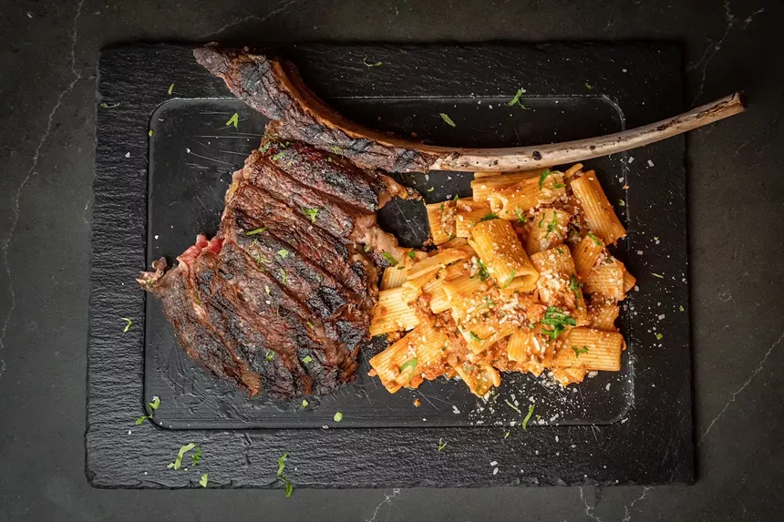 The design at The Saint will be based on a sinner and saints theme. They'll serve dry-aged steaks and house-made pasta. - HOOPER HOSPITALITY CONCEPTS