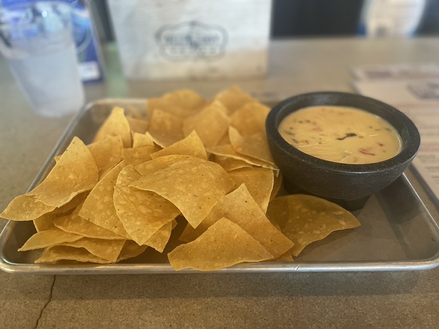 The queso has candied jalapeños, like little hidden gems.  -ANGIE QUEBEDEAUX