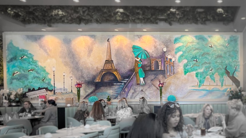 A mural at La Parisienne in Frisco