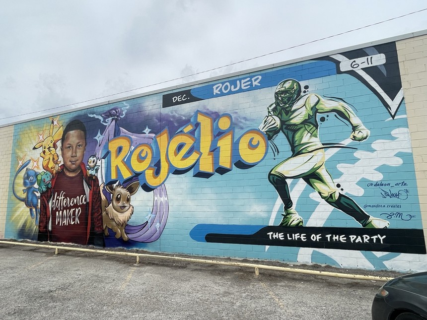 Rojelio Torres mural with Pokemon, other characters.