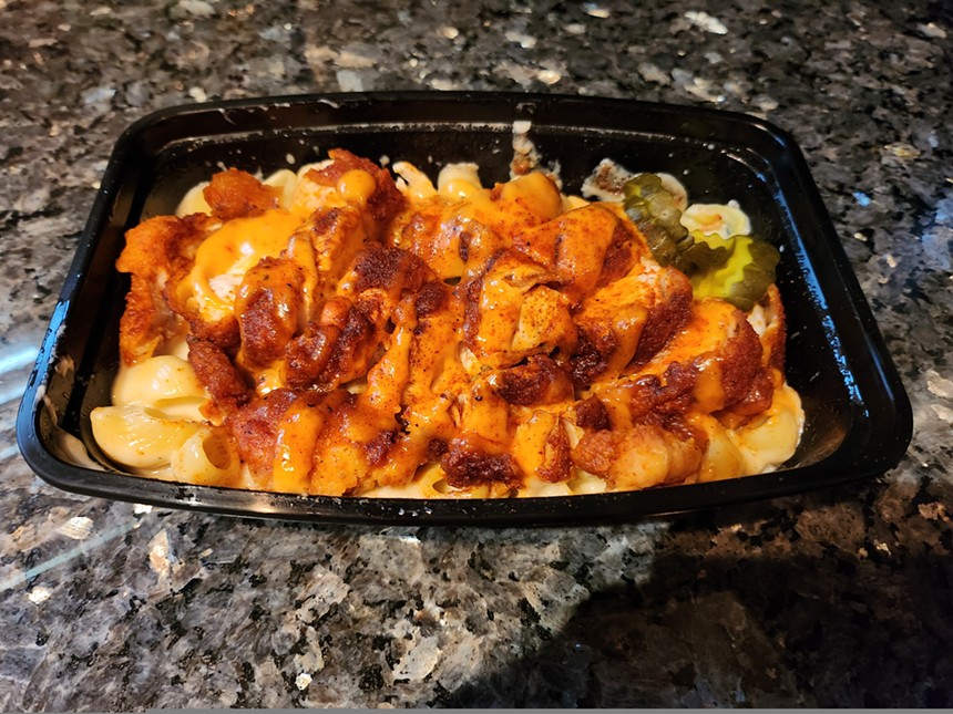 Fiery Hot Nashville Chicken mac and cheese